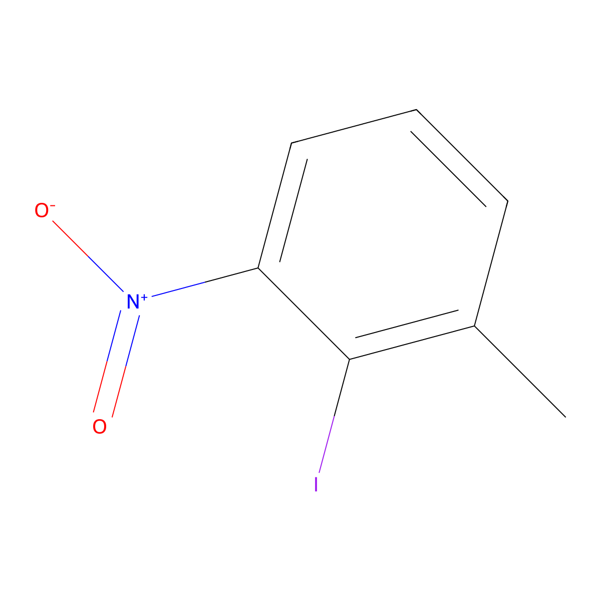 2-Iodo-3-nitrotoluene molecular structure, CAS 6277-17-4