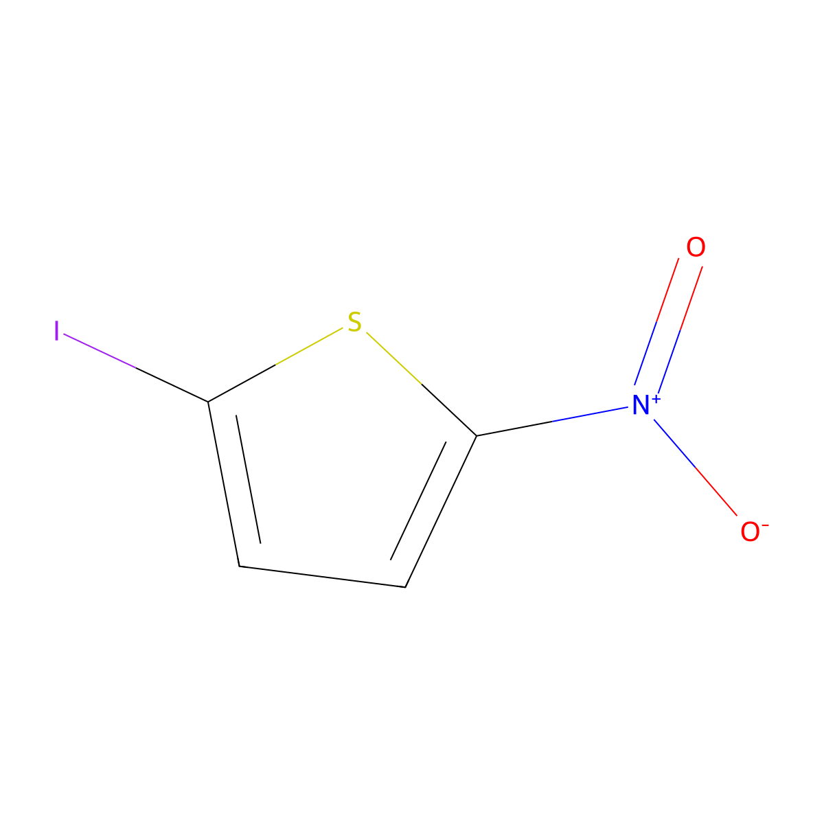 2-Iodo-5-nitrothiophene molecular structure, CAS 6277-18-5