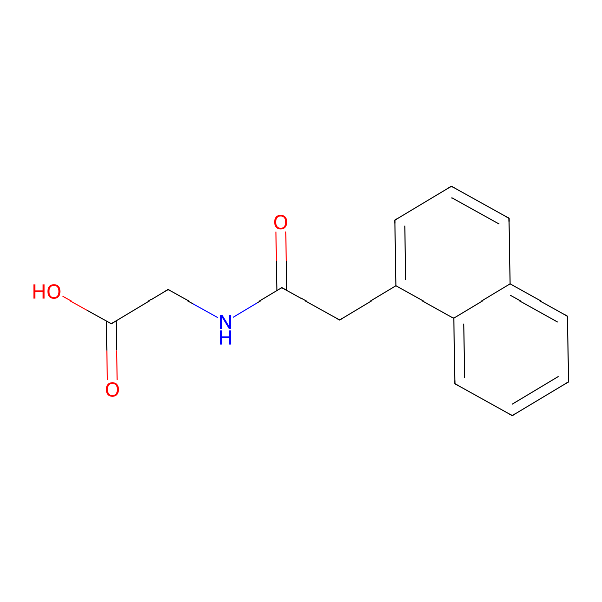 2-[2-(Naphthalen-1-yl)acetamido]acetic acid molecular structure, CAS 6277-60-7