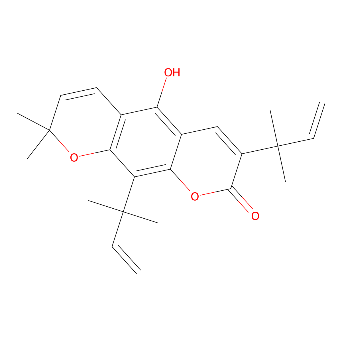 Clausarin molecular structure, CAS 62770-67-6