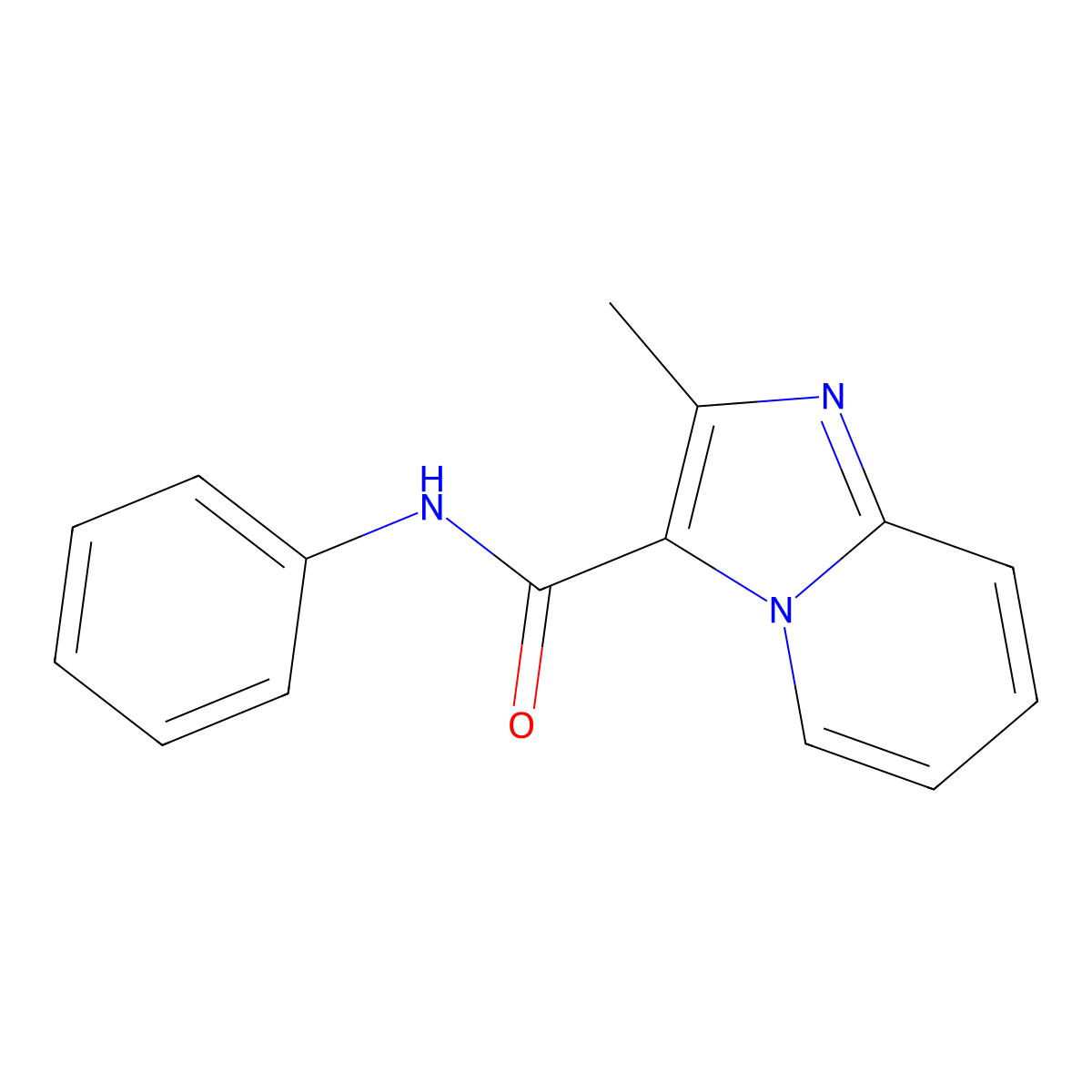 2-methyl-N-phenylimidazo[1,2-a]pyridine-3-carboxamide molecular structure, CAS 62772-71-8