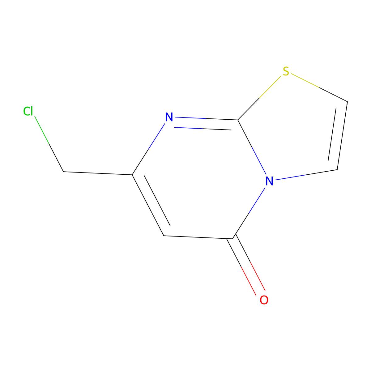 7-(Chloromethyl)-5H-[1,3]thiazolo[3,2-a]pyrimidin-5-one molecular structure, CAS 62773-09-5