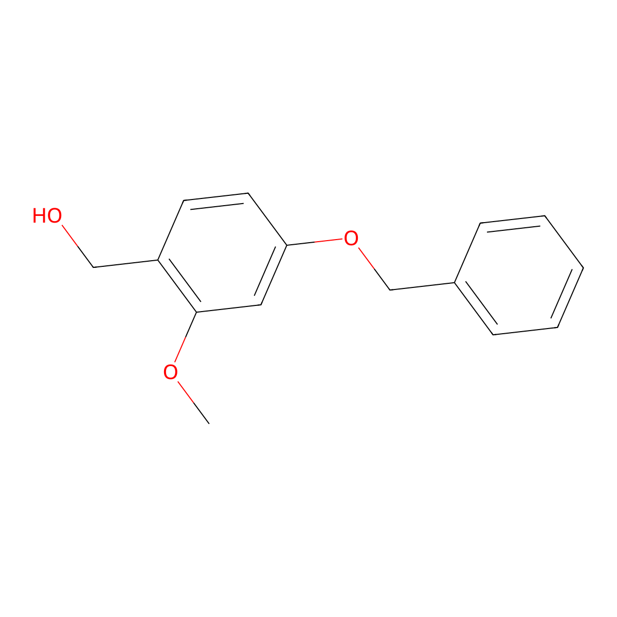 (4-(Benzyloxy)-2-methoxyphenyl)methanol molecular structure, CAS 627783-96-4