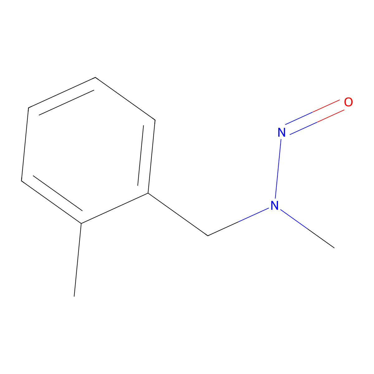N-Methyl-N-nitroso-(2-methylphenyl)methylamine molecular structure, CAS 62783-48-6
