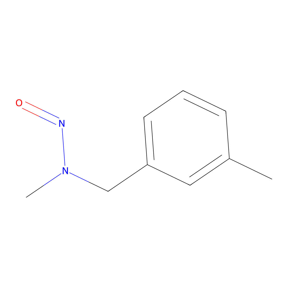 N-Methyl-N-nitroso-(3-methylphenyl)methylamine molecular structure, CAS 62783-49-7