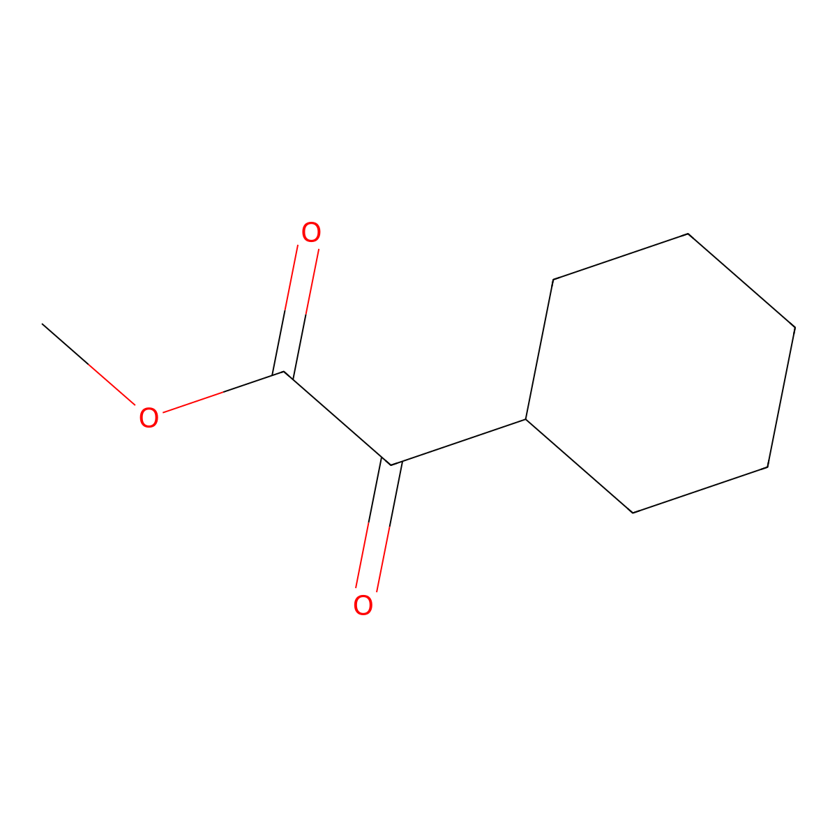 Methyl 2-cyclohexyl-2-oxoacetate molecular structure, CAS 62783-63-5