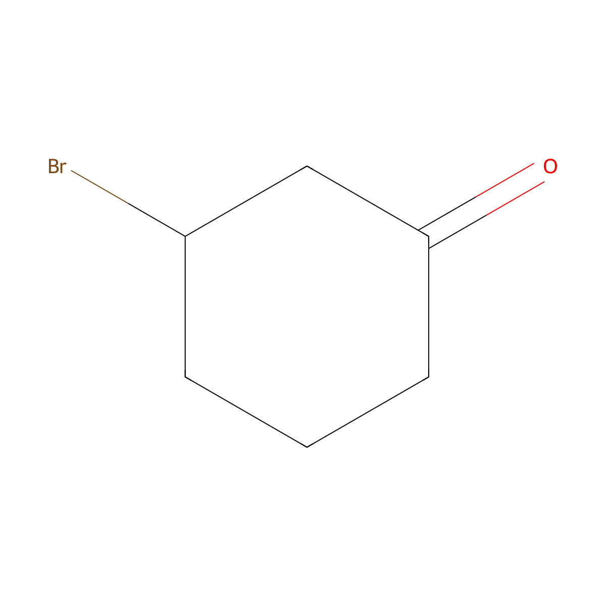 3-Bromocyclohexan-1-one molecular structure, CAS 62784-60-5