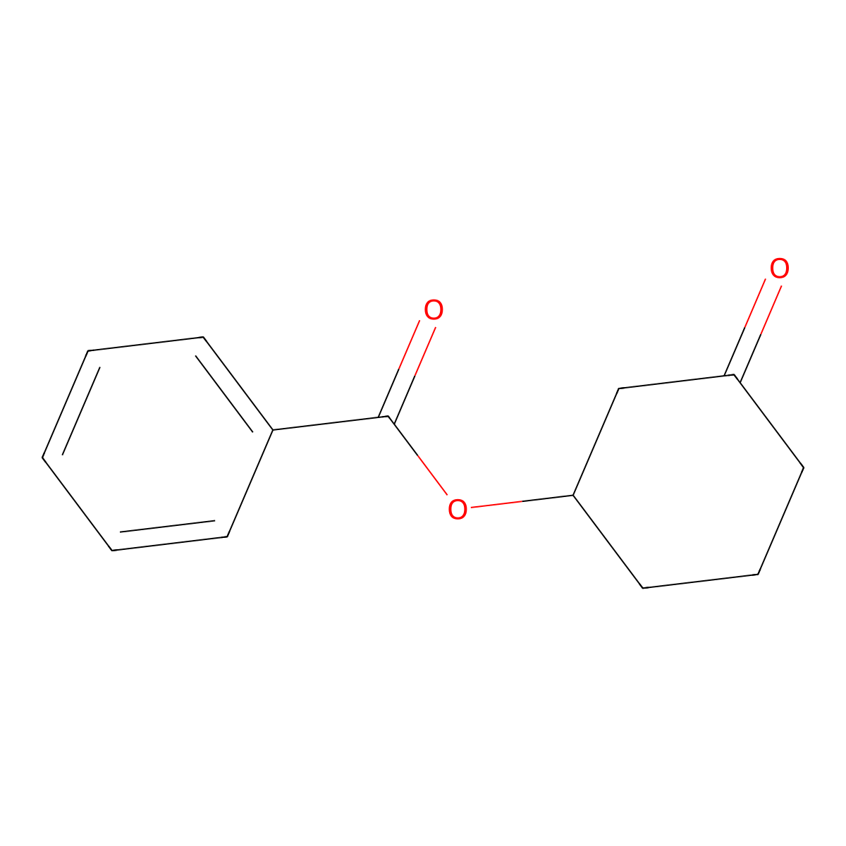 3-Oxocyclohexyl benzoate molecular structure, CAS 62784-62-7
