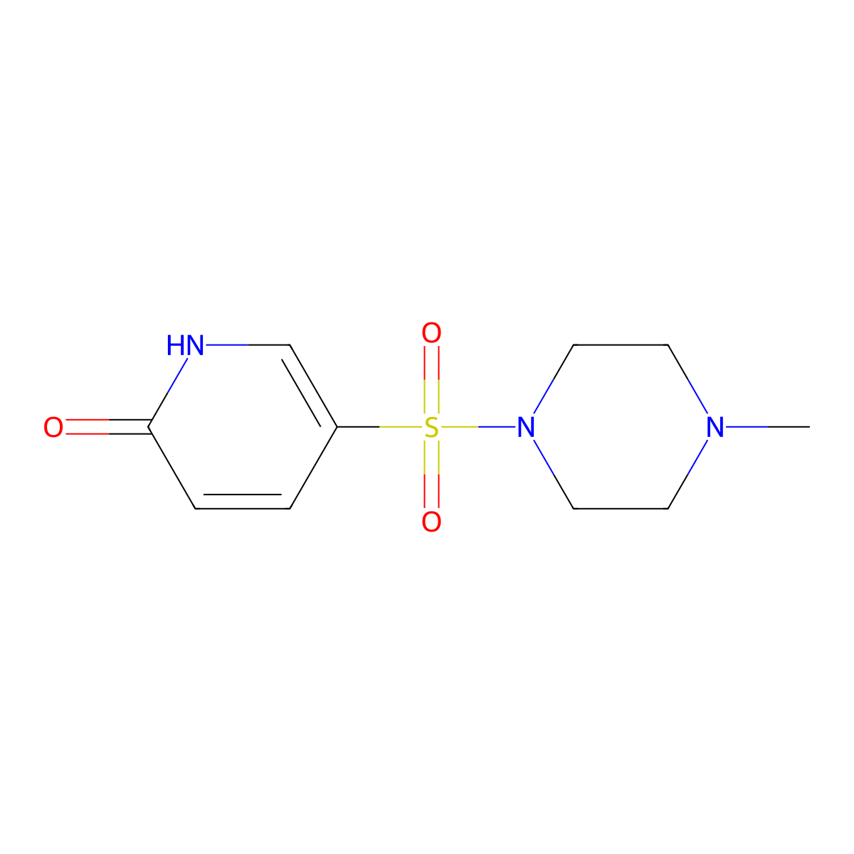5-[(4-Methyl-1-piperazinyl)sulfonyl]-2-pyridinol molecular structure, CAS 627840-01-1
