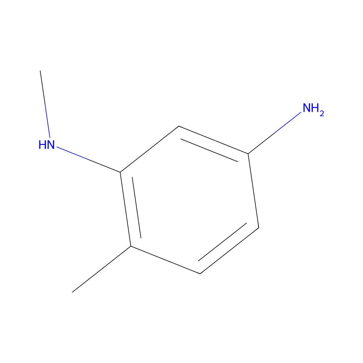 N1,6-dimethylbenzene-1,3-diamine molecular structure, CAS 62785-06-2
