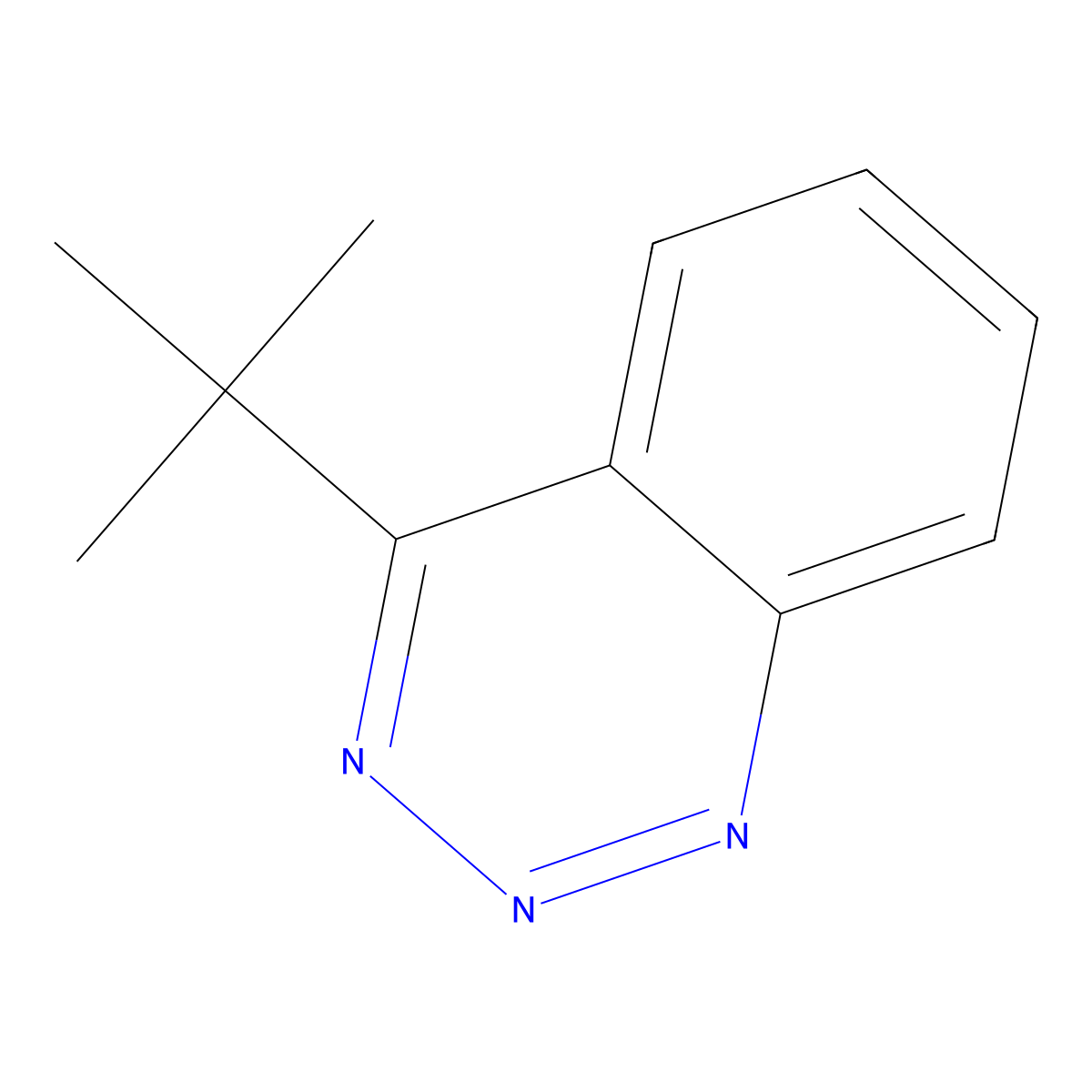 1,2,3-Benzotriazine, 4-(1,1-dimethylethyl)- molecular structure, CAS 62786-01-0