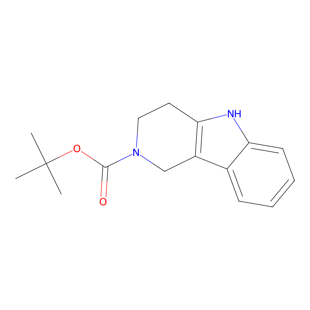 tert-Butyl 1,3,4,5-tetrahydro-2H-pyrido[4,3-b]indole-2-carboxylate molecular structure, CAS 627869-56-1