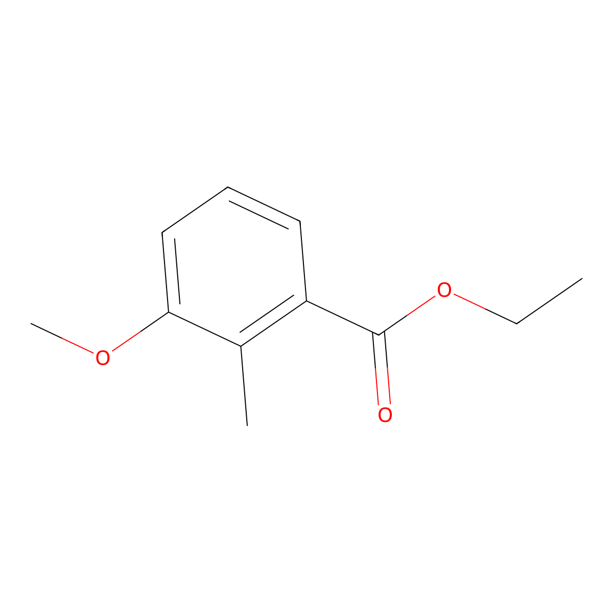 Ethyl 3-methoxy-2-methylbenzoate molecular structure, CAS 627883-78-7