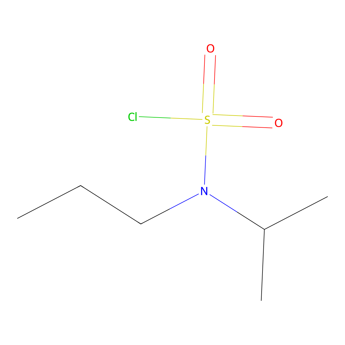 N-(propan-2-yl)-N-propylsulfamoyl chloride molecular structure, CAS 627887-36-9