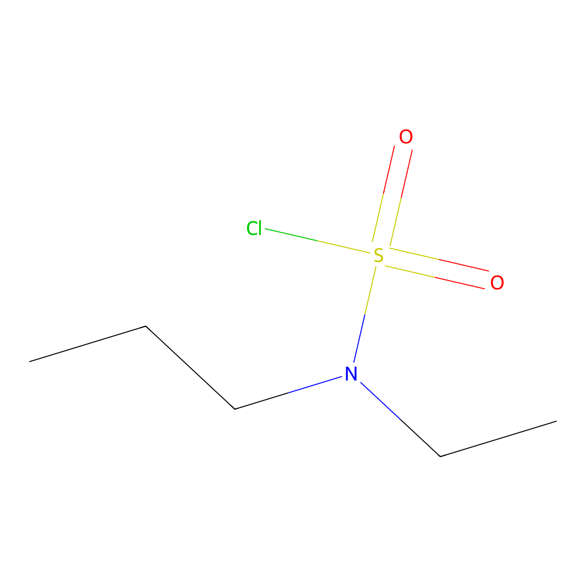 N-ethyl-N-propylsulfamoyl chloride molecular structure, CAS 627887-40-5
