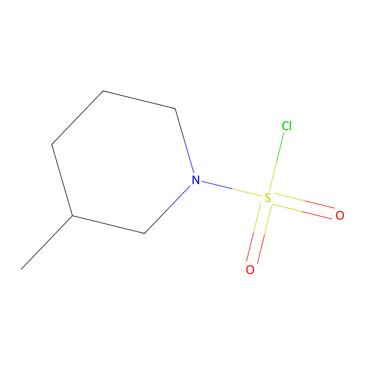 3-Methylpiperidine-1-sulfonyl chloride molecular structure, CAS 627887-46-1