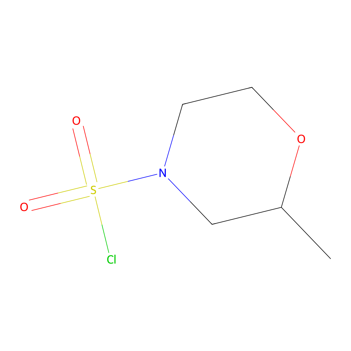 2-Methylmorpholine-4-sulfonyl chloride molecular structure, CAS 627887-48-3