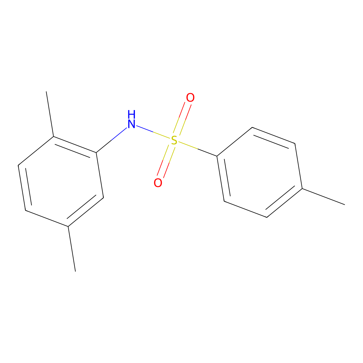 N-(2,5-Dimethylphenyl)-4-methylbenzenesulfonamide molecular structure, CAS 62789-50-8