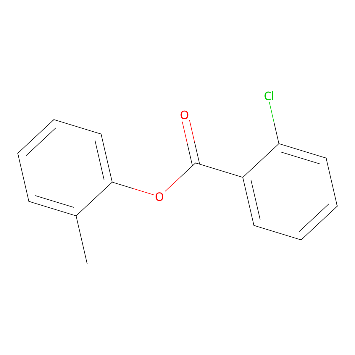 2-Methylphenyl 2-chlorobenzoate molecular structure, CAS 6279-32-9