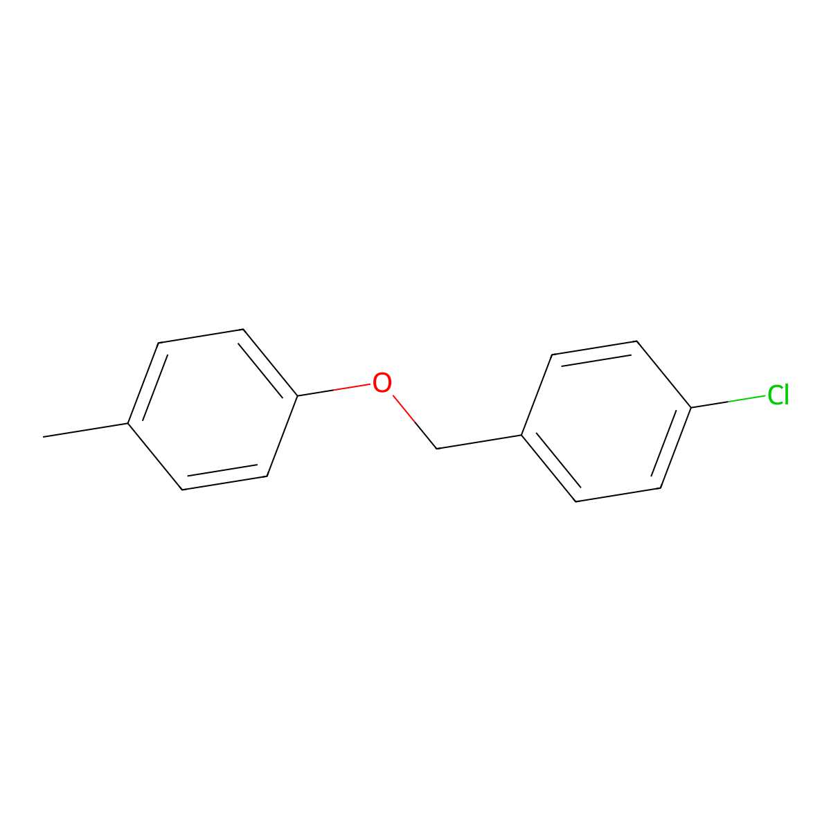 4-Chlorobenzyl 4-methylphenyl ether molecular structure, CAS 6279-36-3