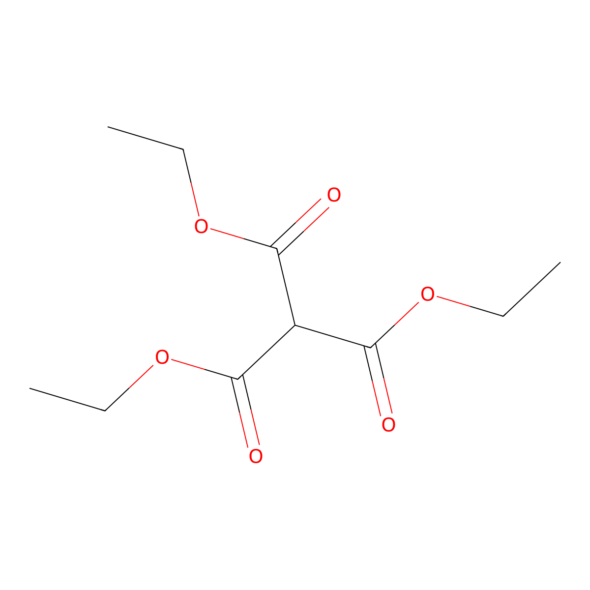 Triethyl methanetricarboxylate molecular structure, CAS 6279-86-3