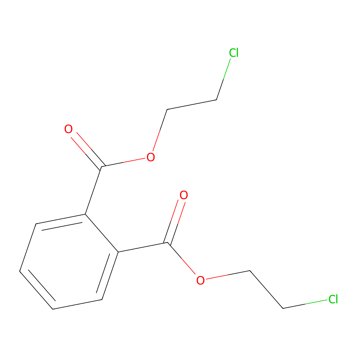 1,2-Benzenedicarboxylic acid, bis(2-chloroethyl) ester molecular structure, CAS 6279-87-4