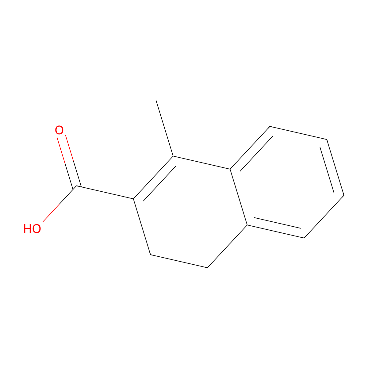 1-Methyl-3,4-dihydronaphthalene-2-carboxylic acid molecular structure, CAS 6279-88-5