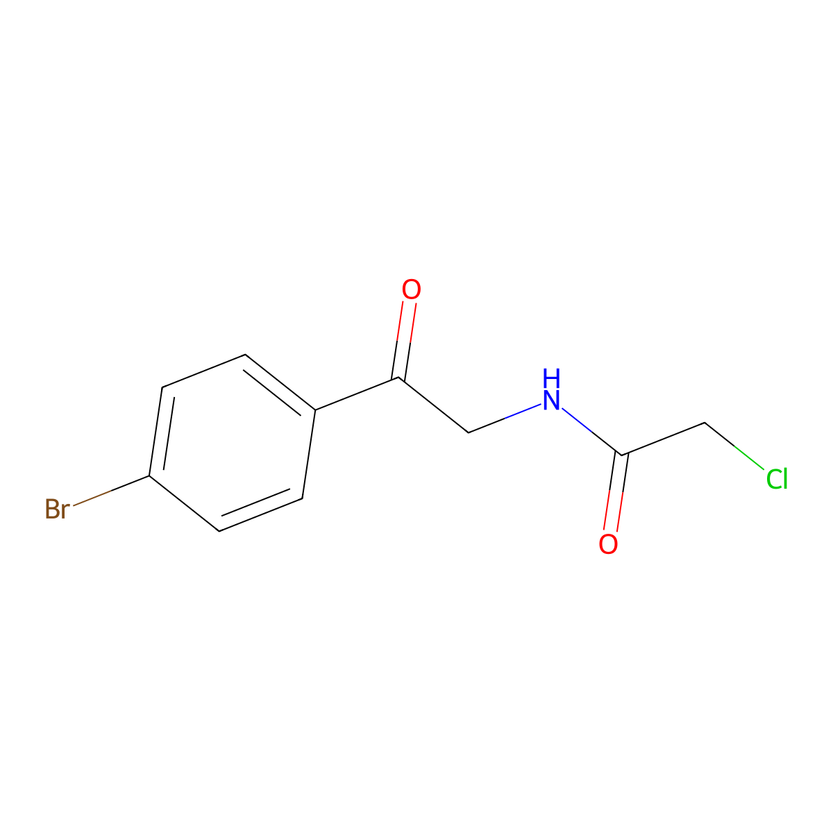 N-[2-(4-bromophenyl)-2-oxoethyl]-2-chloroacetamide molecular structure, CAS 627901-73-9