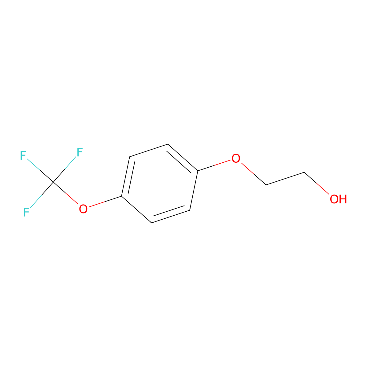 2-[4-(Trifluoromethoxy)phenoxy]ethanol molecular structure, CAS 627902-05-0