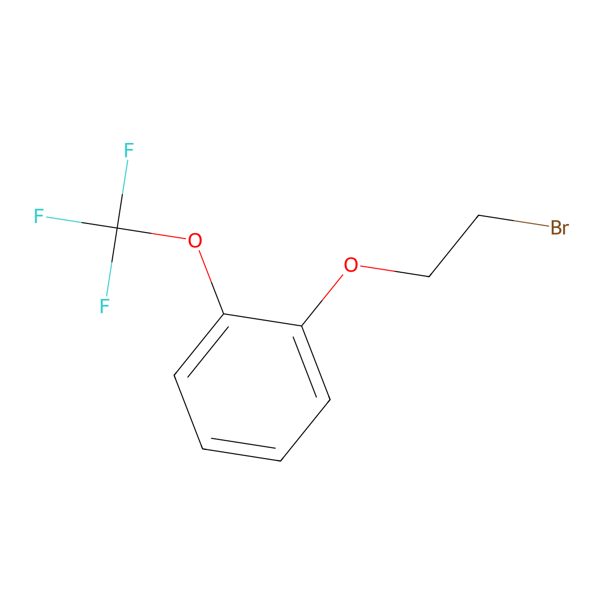 1-(2-Bromoethoxy)-2-trifluoromethoxybenzene molecular structure, CAS 627902-11-8