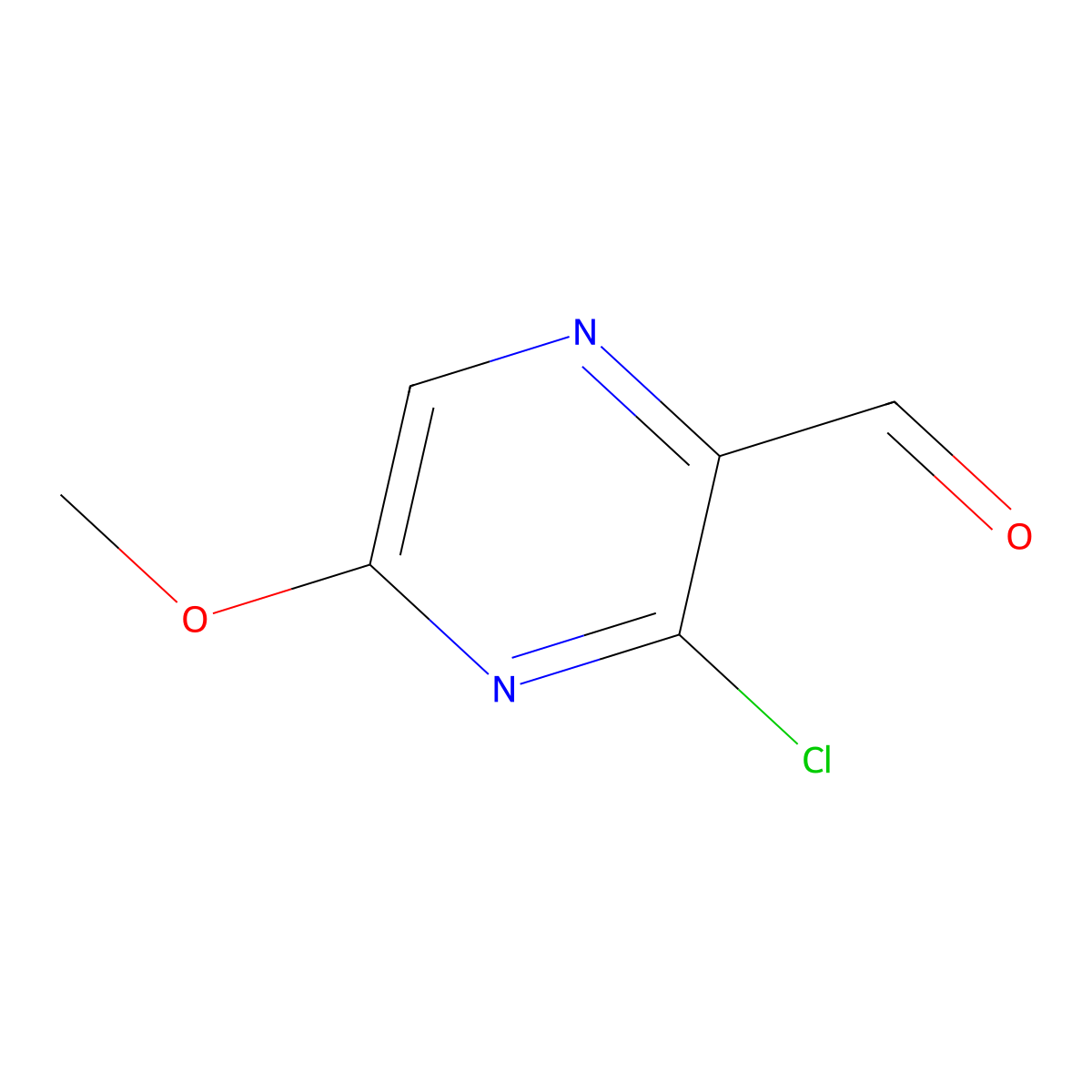 3-Chloro-5-methoxypyrazine-2-carbaldehyde molecular structure, CAS 627910-84-3