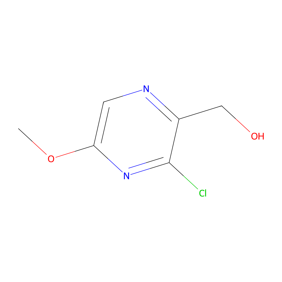 (3-Chloro-5-methoxy-pyrazin-2-yl)-methanol molecular structure, CAS 627910-85-4
