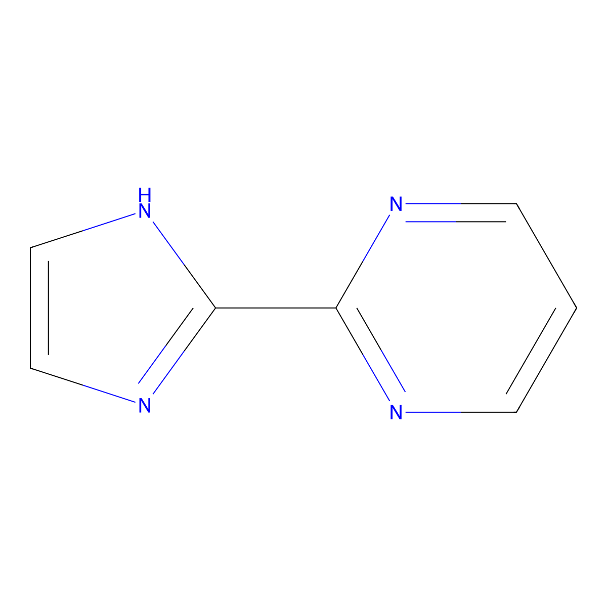 2-(1H-Imidazol-2-yl)pyrimidine molecular structure, CAS 627910-87-6