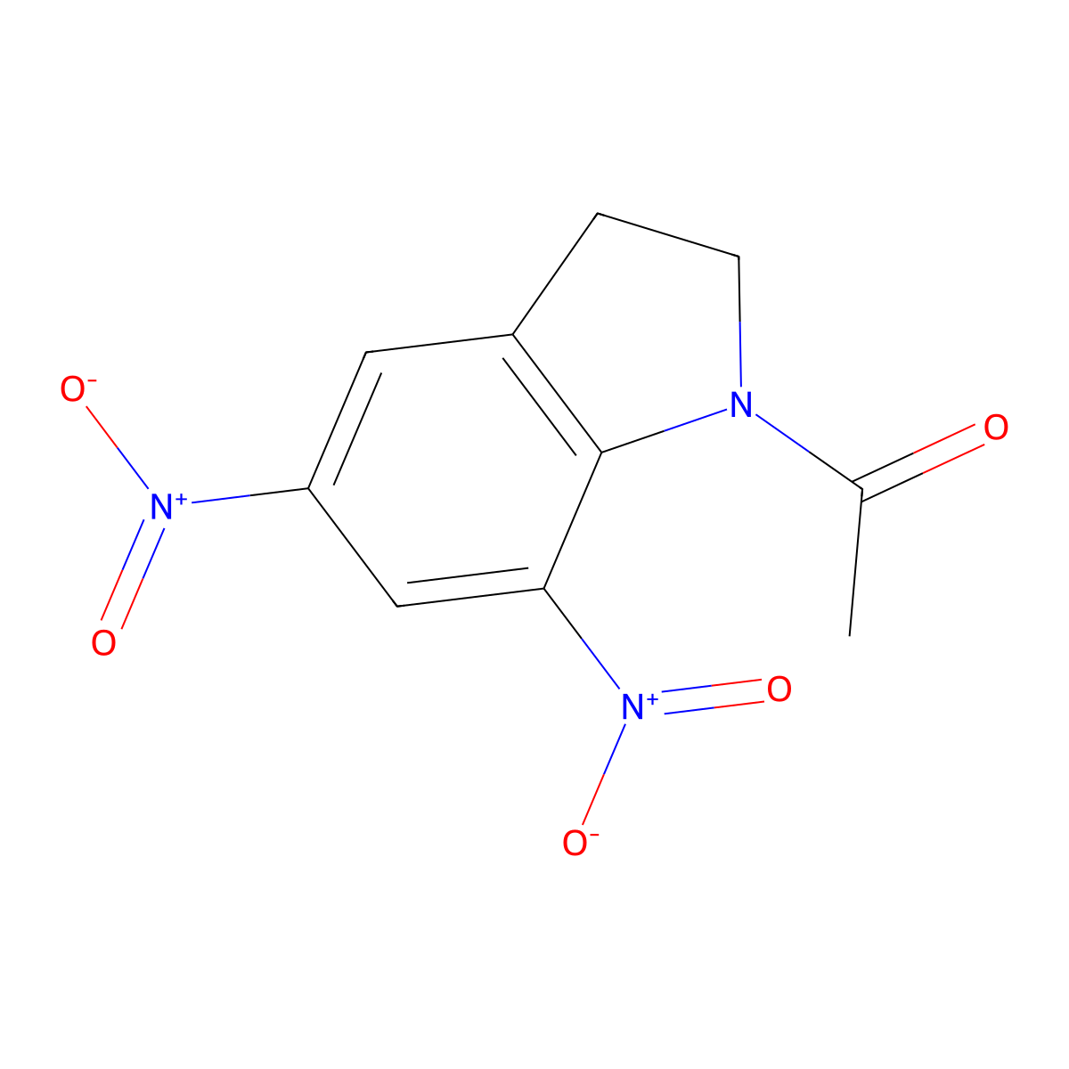 1-Acetyl-5,7-dinitroindoline molecular structure, CAS 62796-78-5