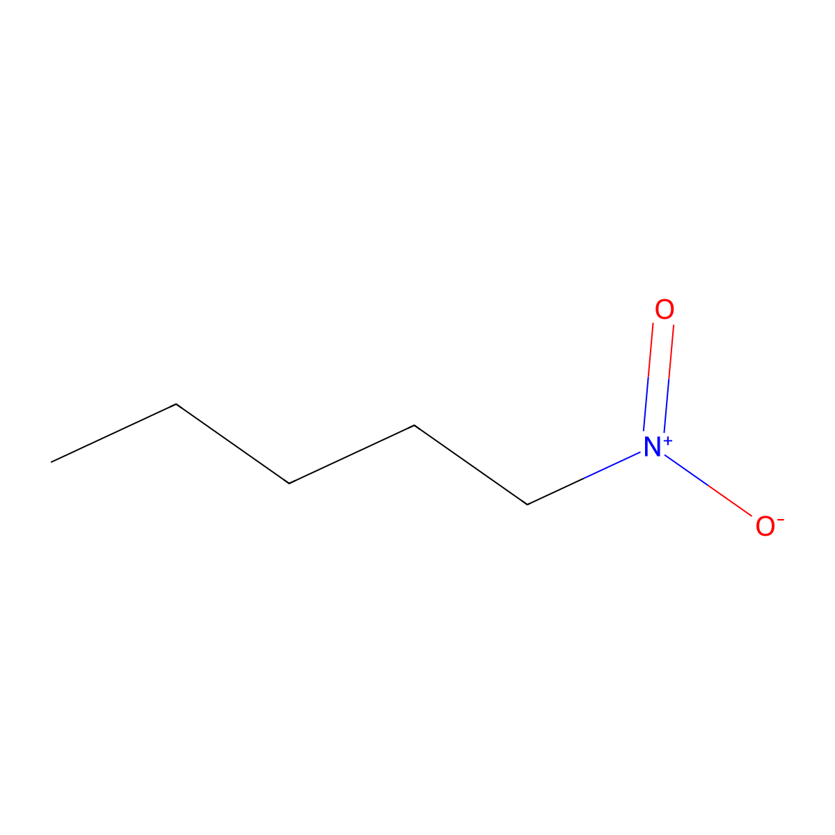 1-Nitropentane molecular structure, CAS 628-05-7