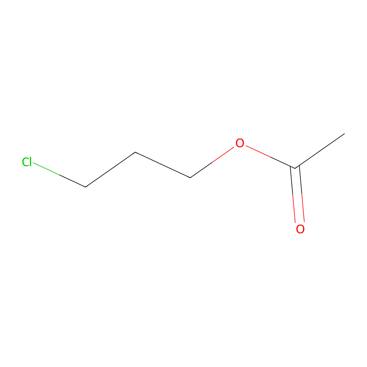 1-Propanol, 3-chloro-, acetate molecular structure, CAS 628-09-1