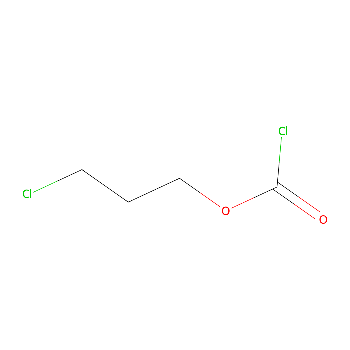 Carbonochloridic acid, 3-chloropropyl ester molecular structure, CAS 628-11-5