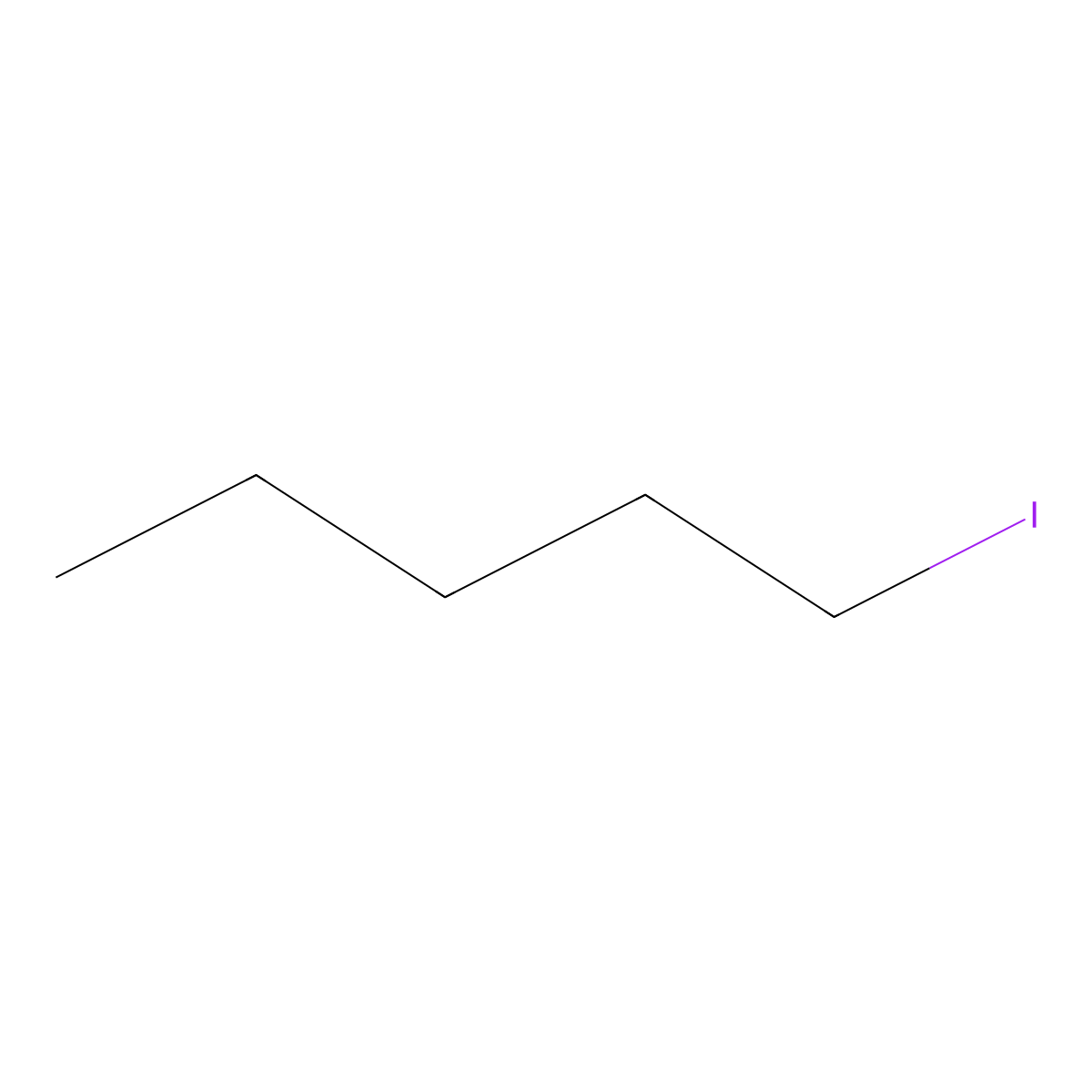 1-Iodopentane molecular structure, CAS 628-17-1