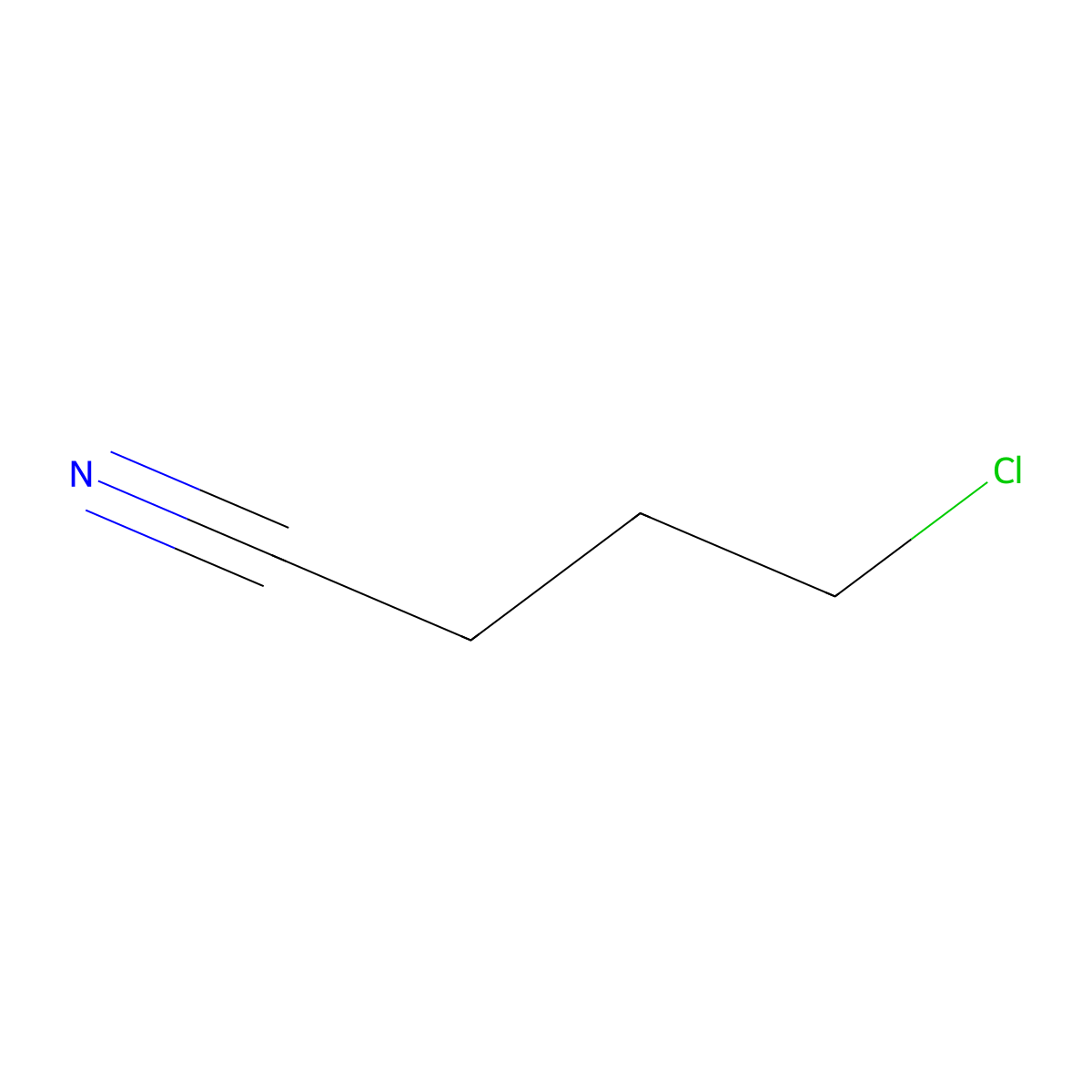 4-Chlorobutyronitrile molecular structure, CAS 628-20-6