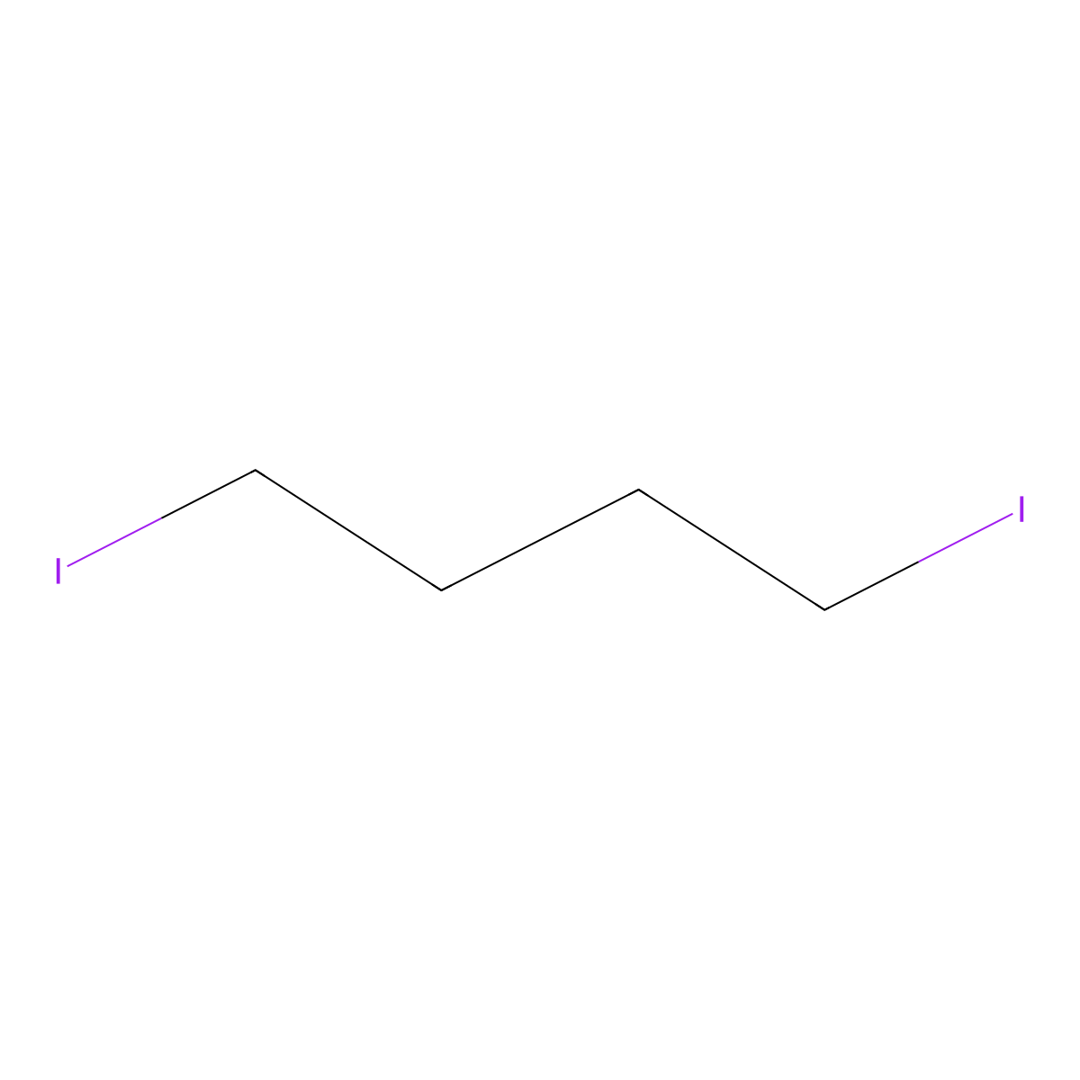 1,4-Diiodobutane molecular structure, CAS 628-21-7