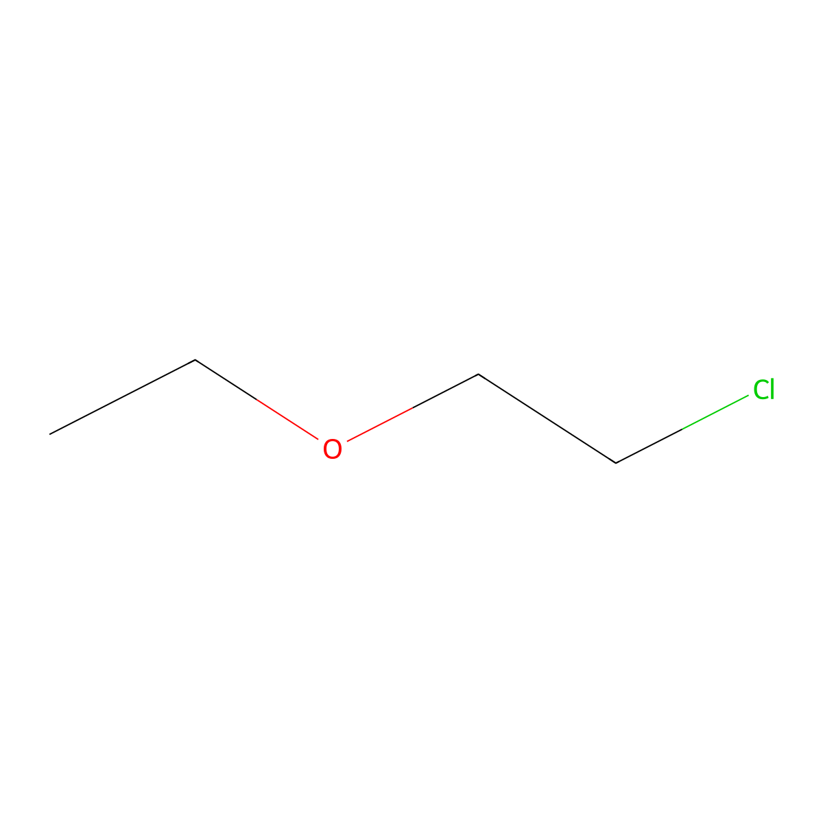 Ethane, 1-chloro-2-ethoxy- molecular structure, CAS 628-34-2
