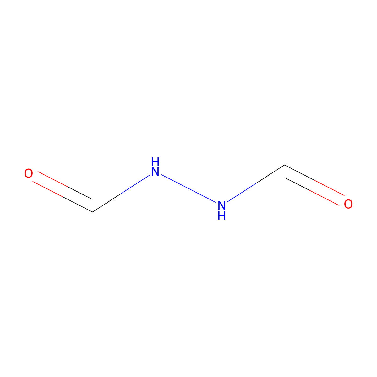 1,2-Hydrazinedicarboxaldehyde molecular structure, CAS 628-36-4