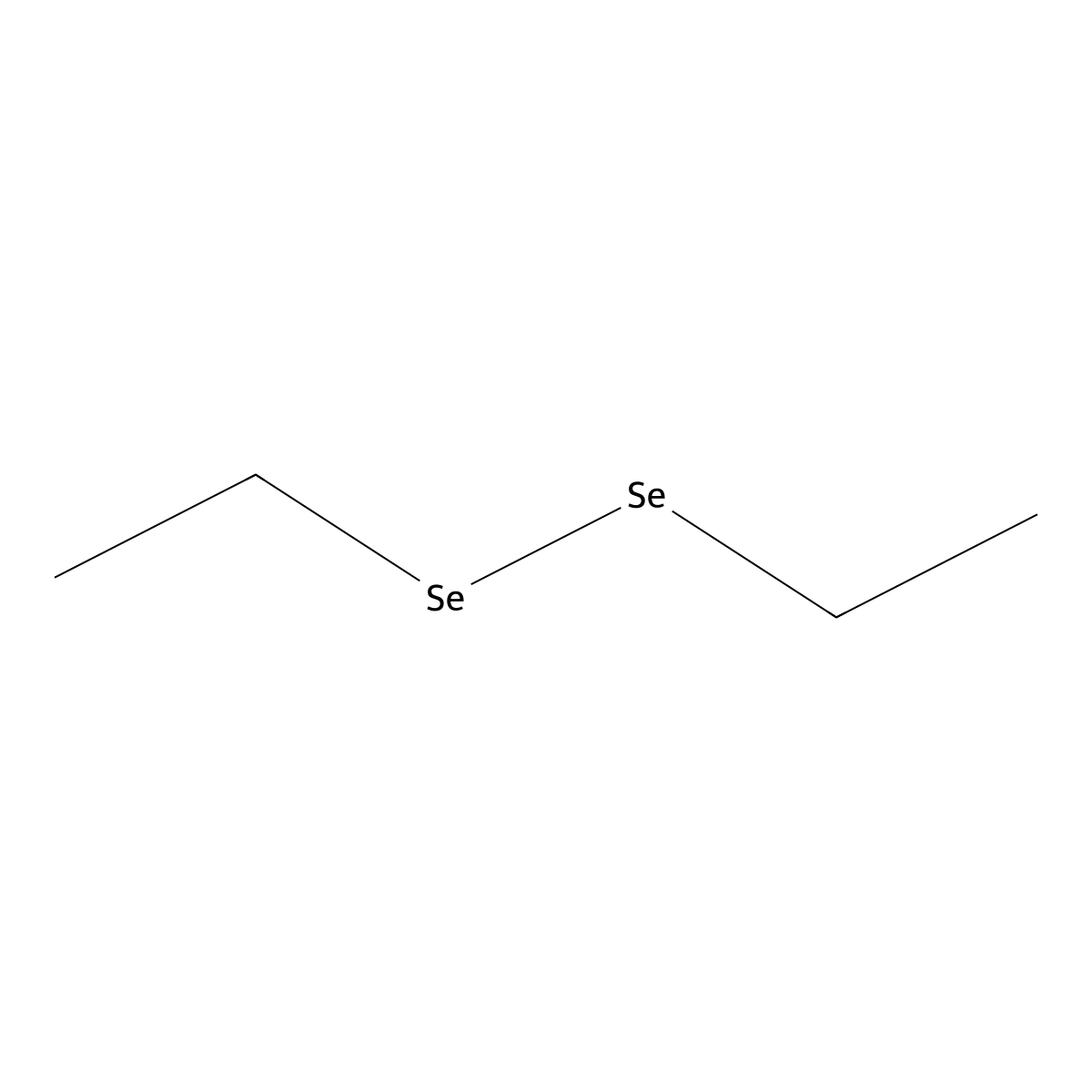 Diselenide, diethyl molecular structure, CAS 628-39-7