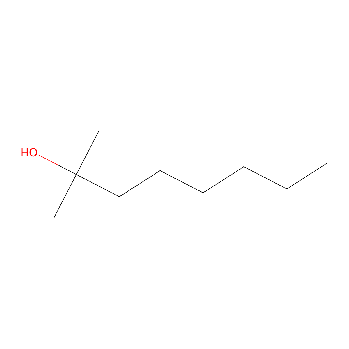 2-Octanol, 2-methyl- molecular structure, CAS 628-44-4