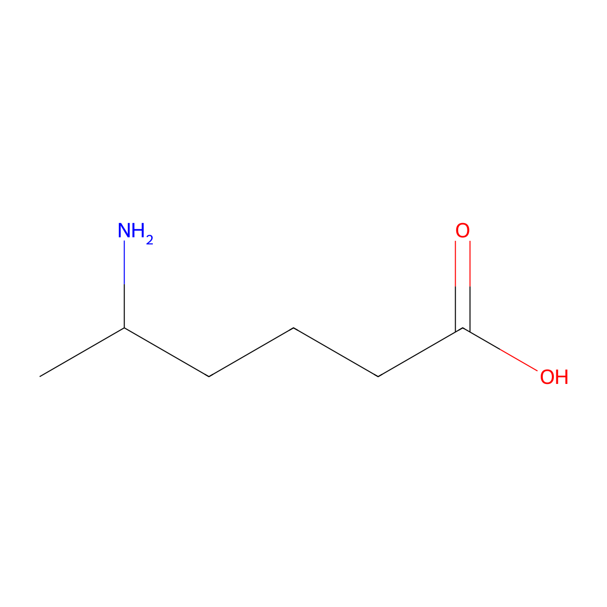 5-Aminohexanoic acid molecular structure, CAS 628-47-7