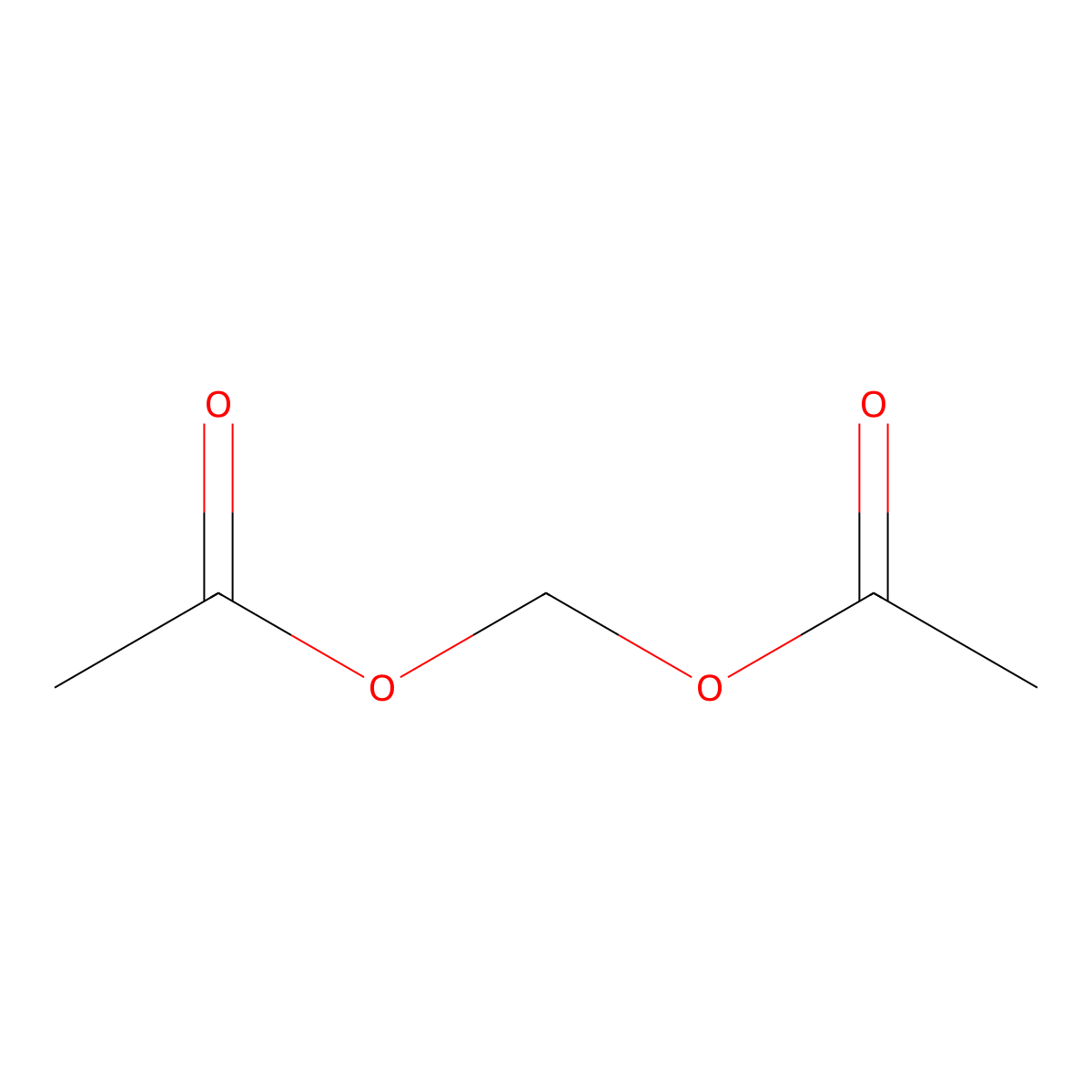 Methyl diacetate molecular structure, CAS 628-51-3