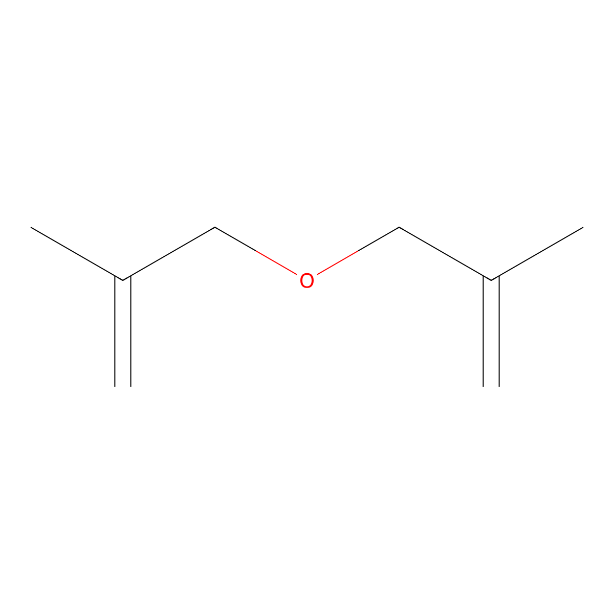 Dimethallyl ether molecular structure, CAS 628-56-8