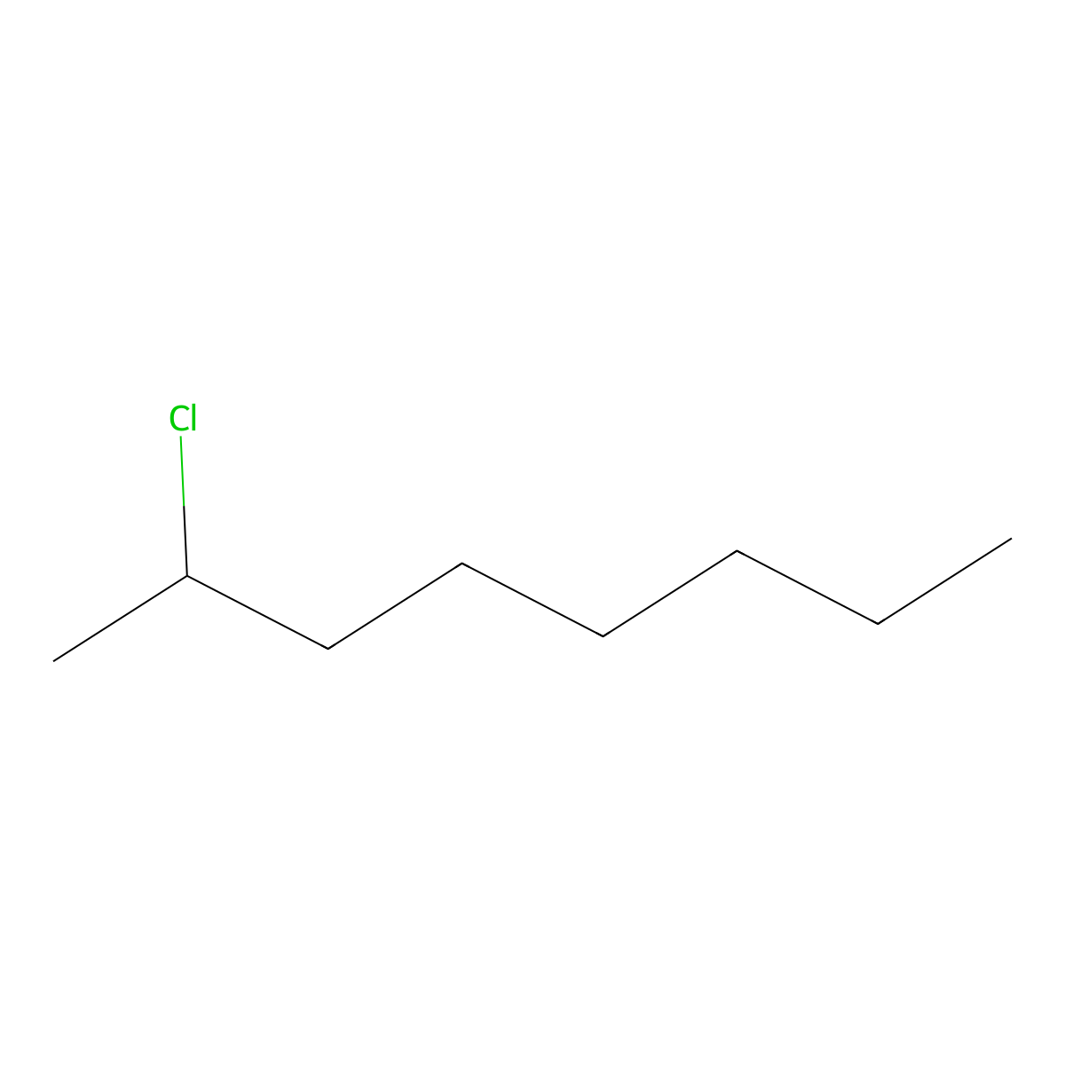 2-Chlorooctane molecular structure, CAS 628-61-5