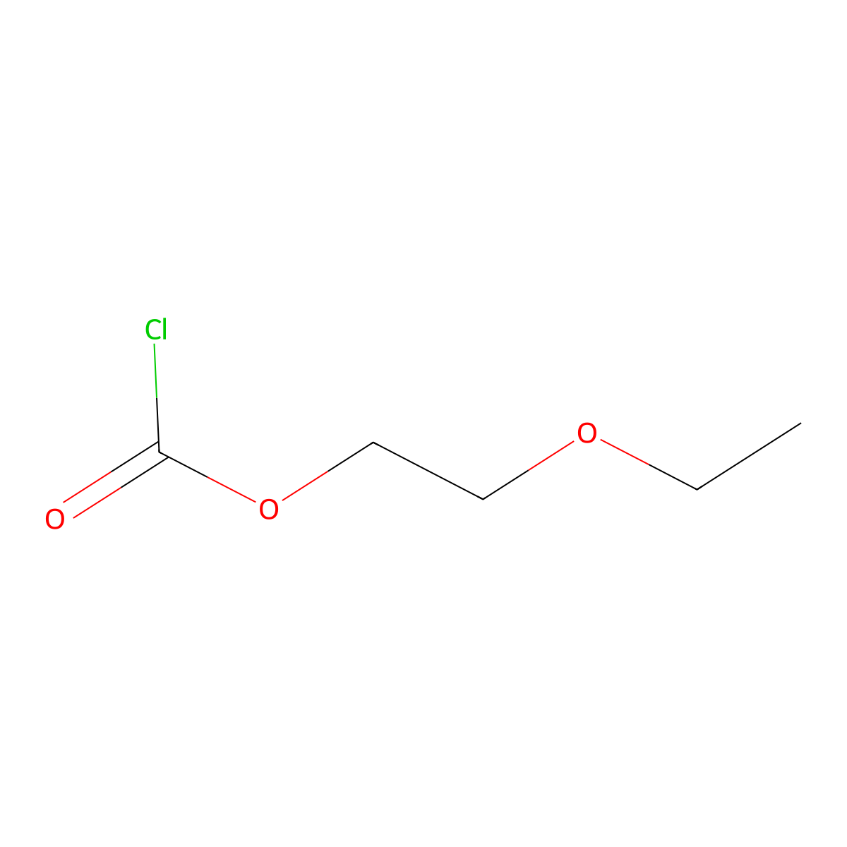2-Ethoxyethyl chloroformate molecular structure, CAS 628-64-8