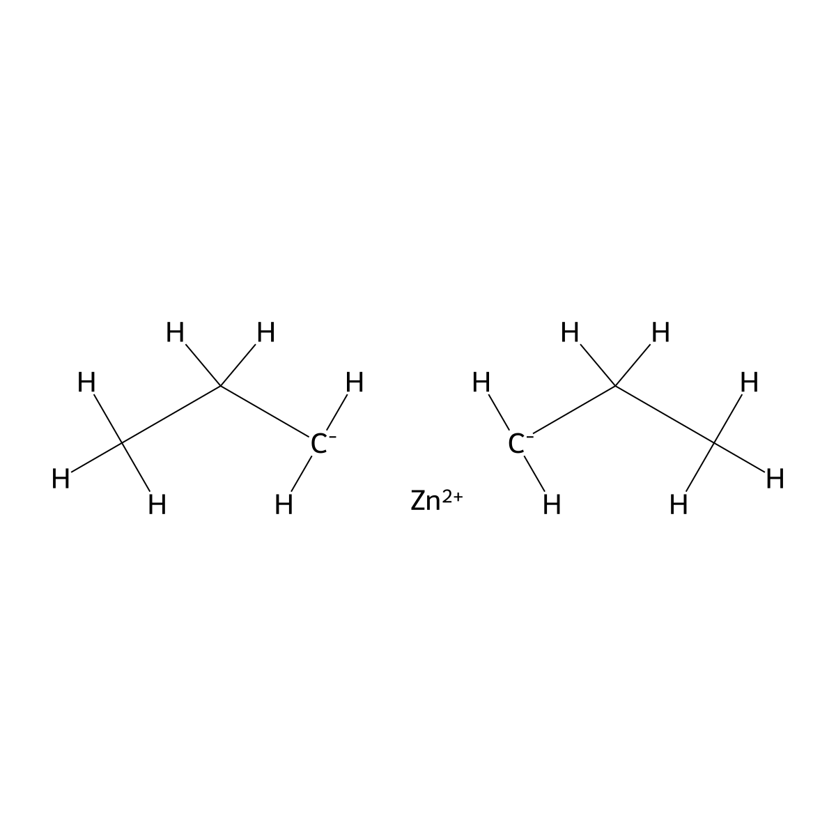 Dipropylzinc molecular structure, CAS 628-91-1
